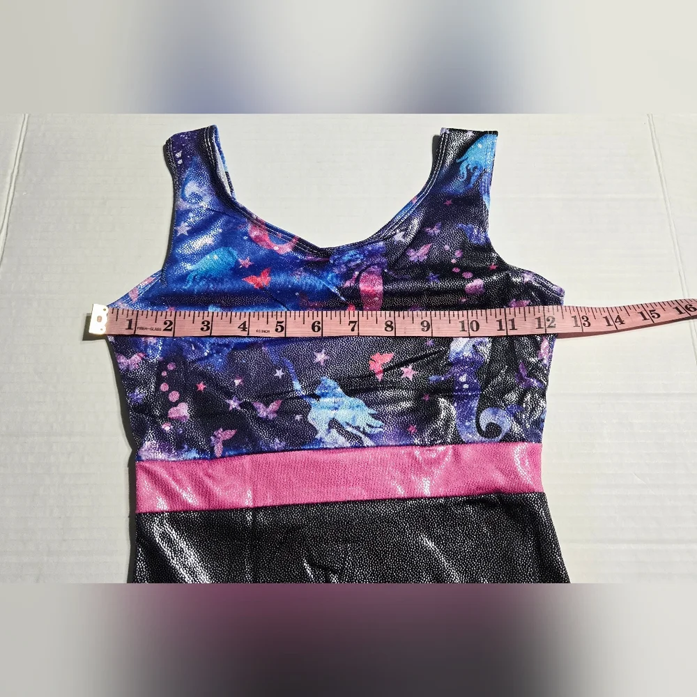Girls Gymnastics Leotards Unitard‎ Biketard Clothes Cute Tumbling 9/10